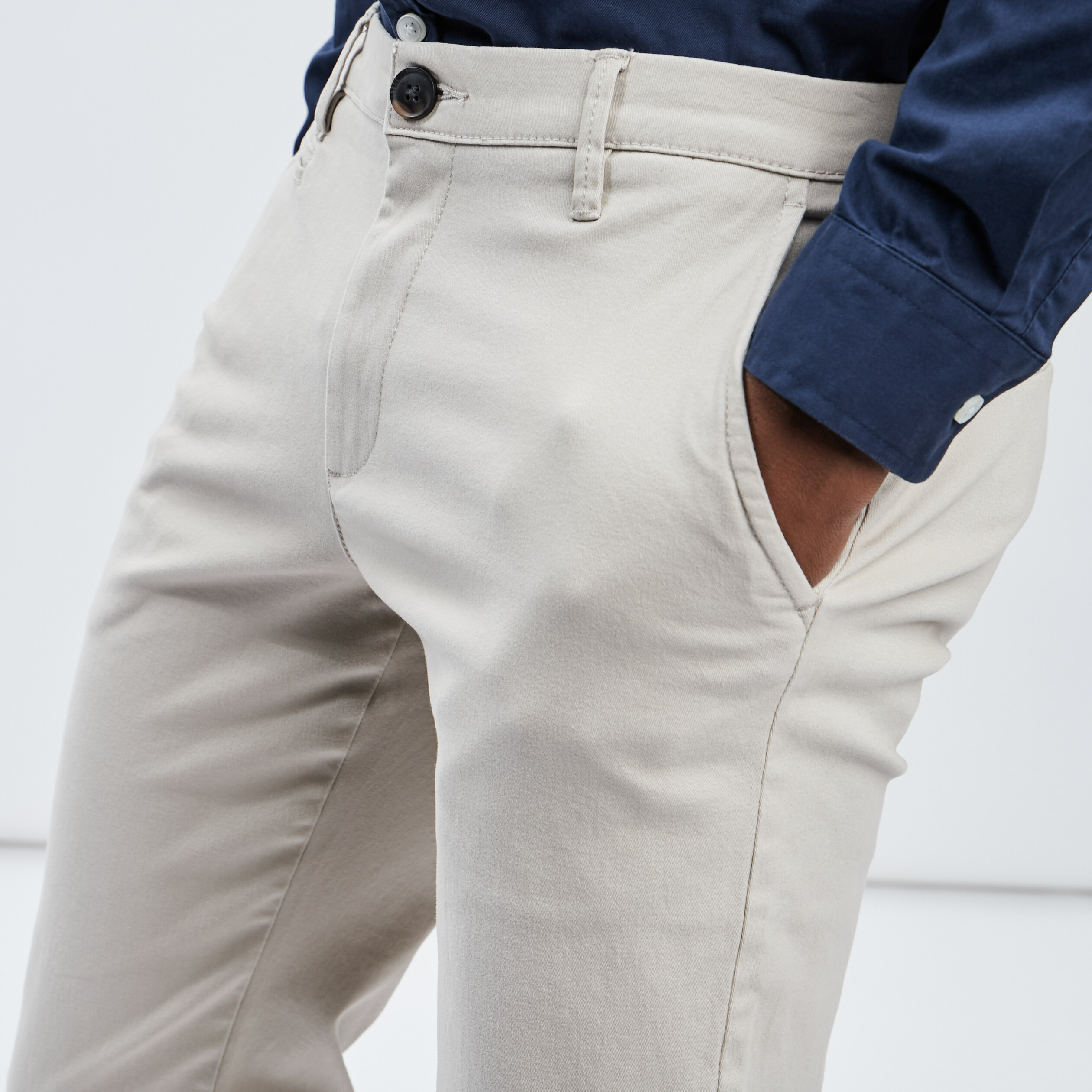 Pantalon chino sable homme | La Halle