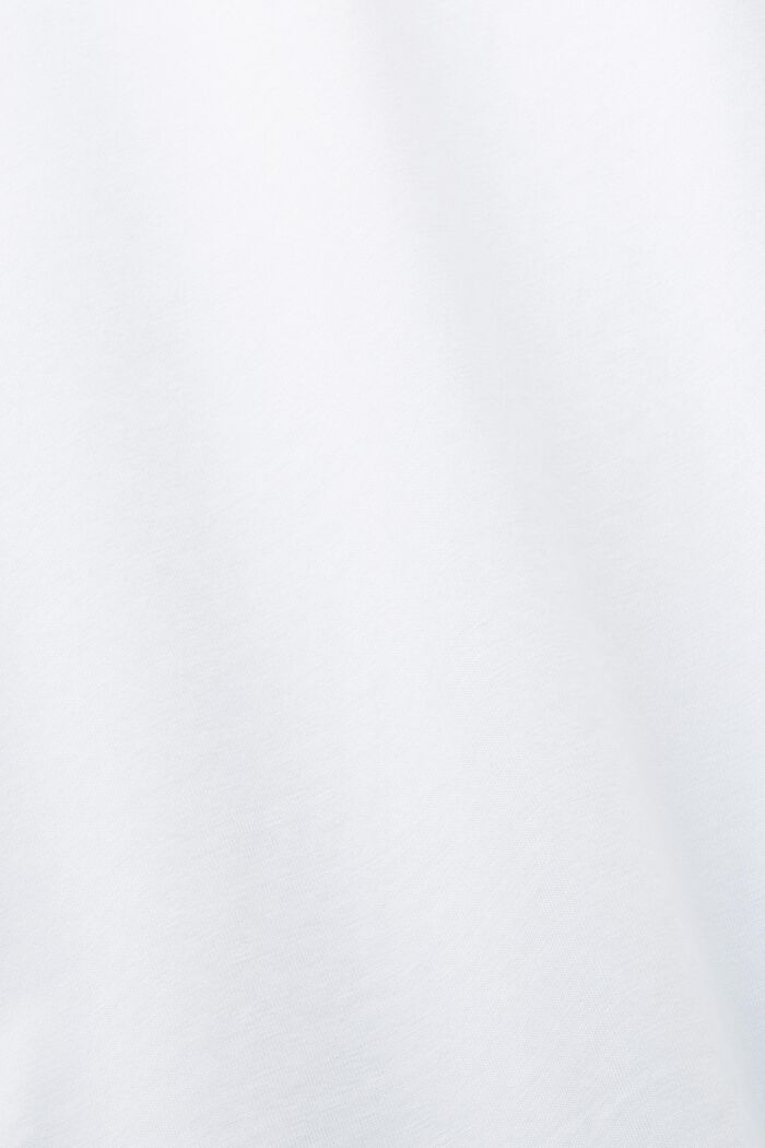 Baumwoll-T-Shirt mit Print auf der Brust
