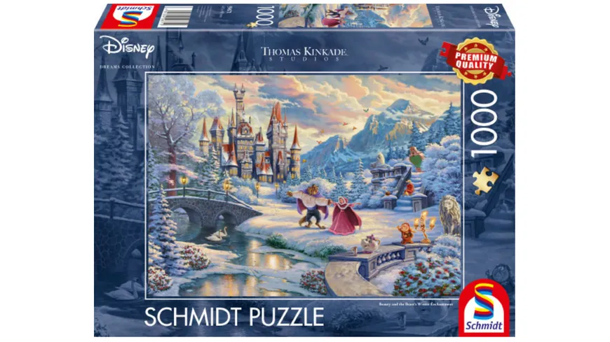 Schmidt Spiele - Erwachsenenpuzzle - , Die Schöne und das Biest