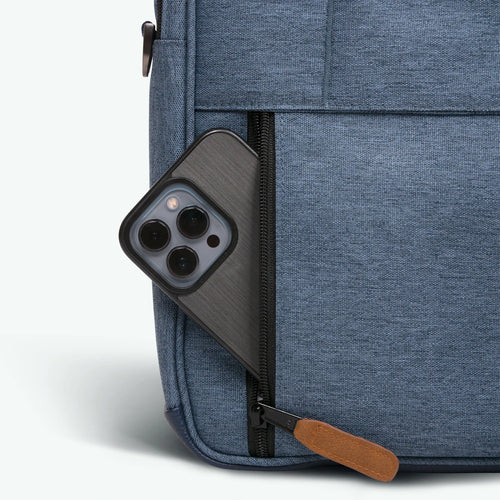 Paris navy blue laptop bag