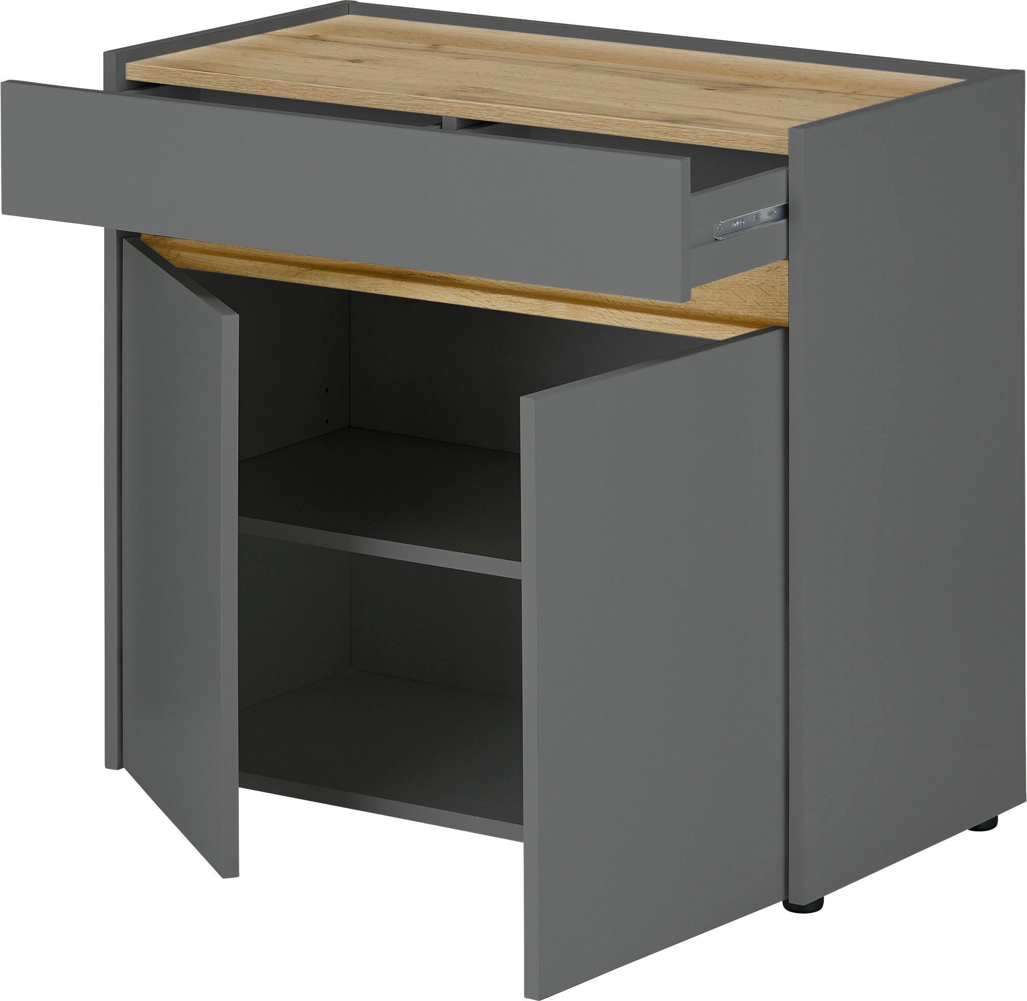 INOSIGN Kommode CiTY/GiRON, Aktenschrank, wohnliches Home Office, Breite 80 cm