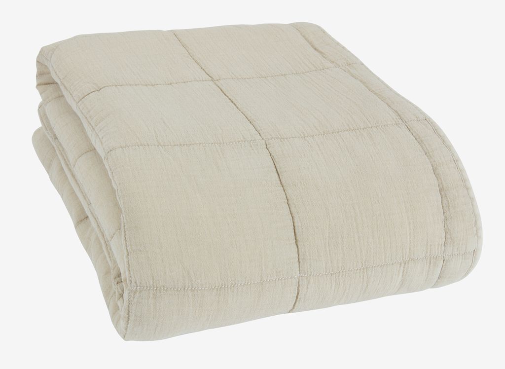 VALMUE Tapete acolchoado bege 130x180