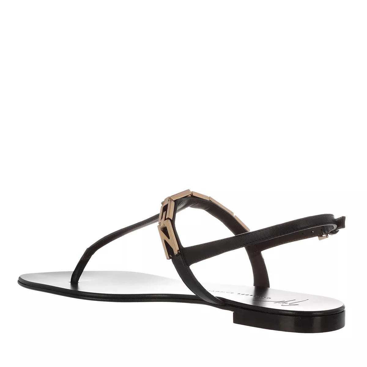 GIUSEPPE ZANOTTI Zehentrenner schwarz Sandale