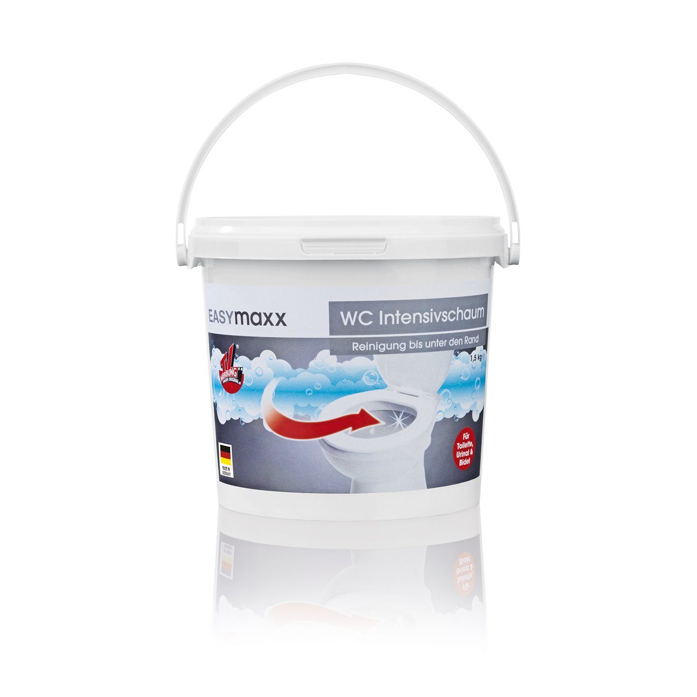 EASYmaxx WC Intensiv-Schaum WC-Reiniger (1-St. Extra starker selbstreinigender Kraftschaum auf Sauerstoffbasis)