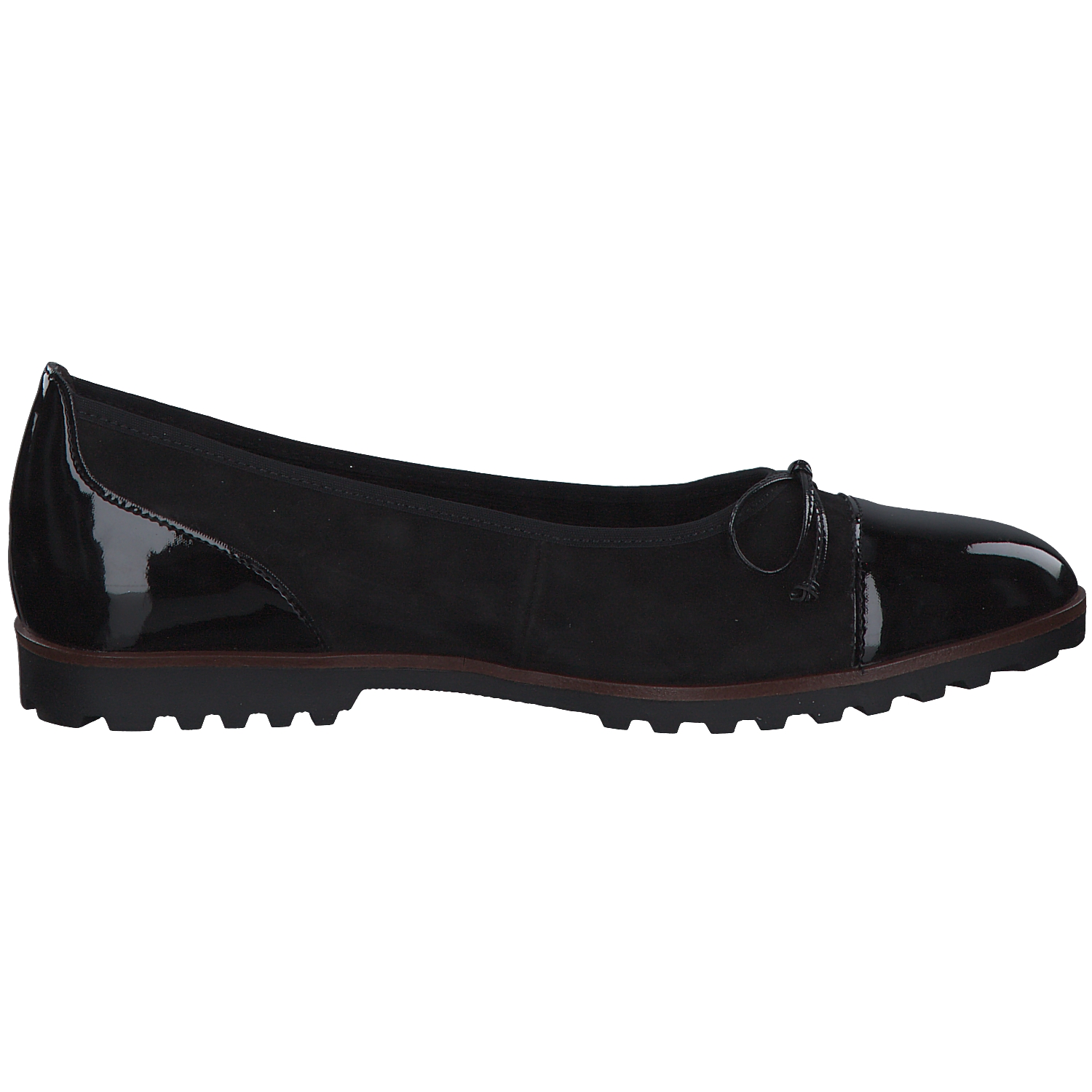 Gabor 94.100, Ballerinas, Damen, schwarz (cognac)