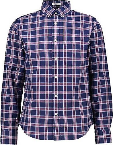 GANT Herren Hemd REG UT ARCHIVE OXFORD CHECK SHIRT Regular Fit Langarm