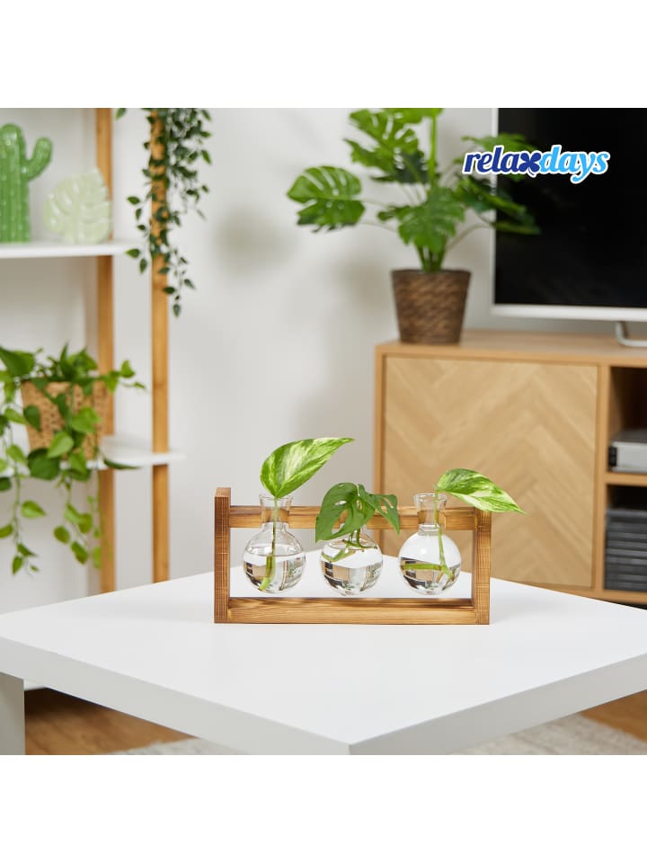 relaxdays Reagenzglas Vase 