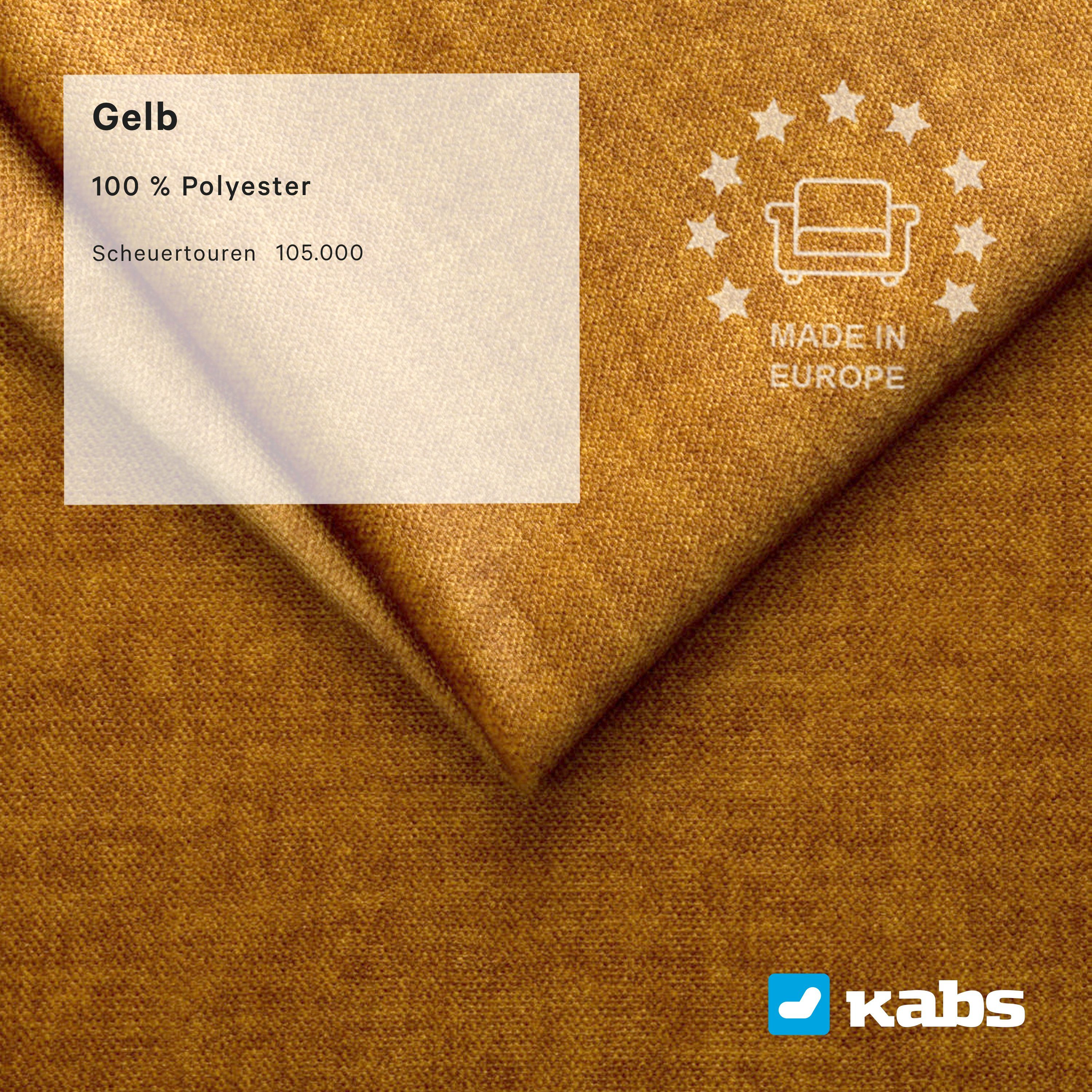 Kabs Polsterwelt Schlafsofa Burt, Bettkasten, Schlaffunktion, Stauraum, Zierkissen, Made in Europe