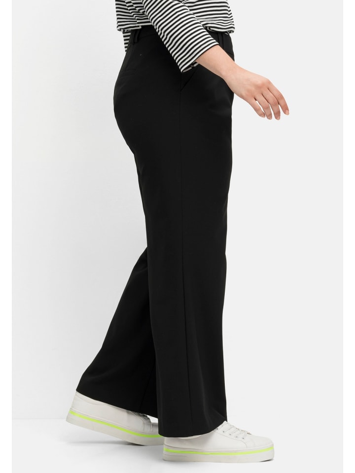 sheego Hose in schwarz günstig kaufen