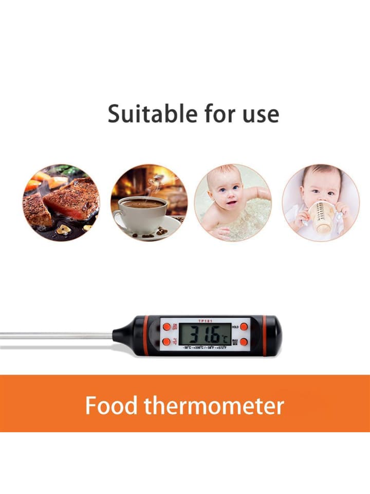 Intirilife Elektronisches Thermometer in SCHWARZ günstig kaufen onesize