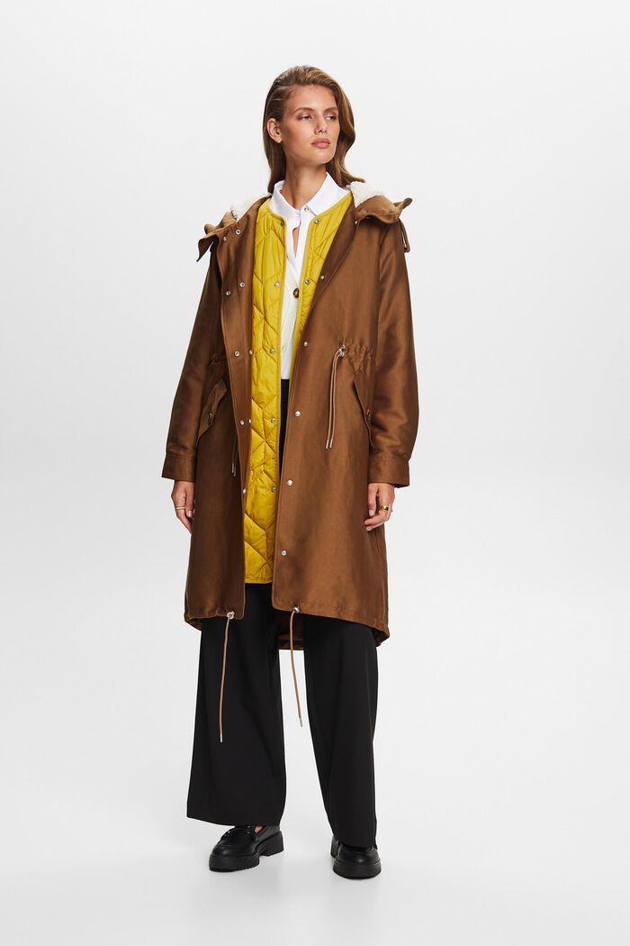 Recycelt: 2-in-1-Parka mit Weste
