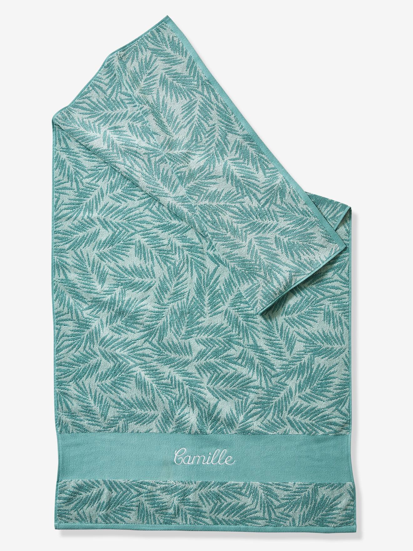 Serviette de bain personnalisable vert