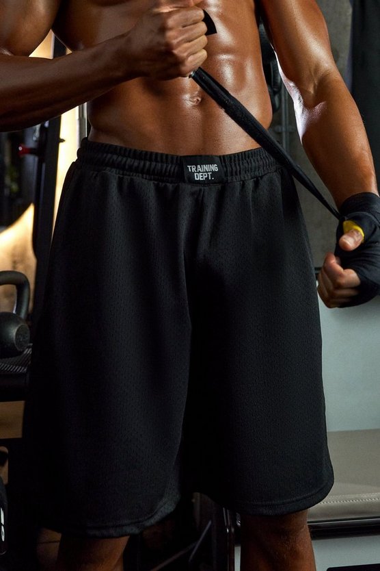 Active Training Dept Oversize 9 Inch Mesh Basketball-Shorts