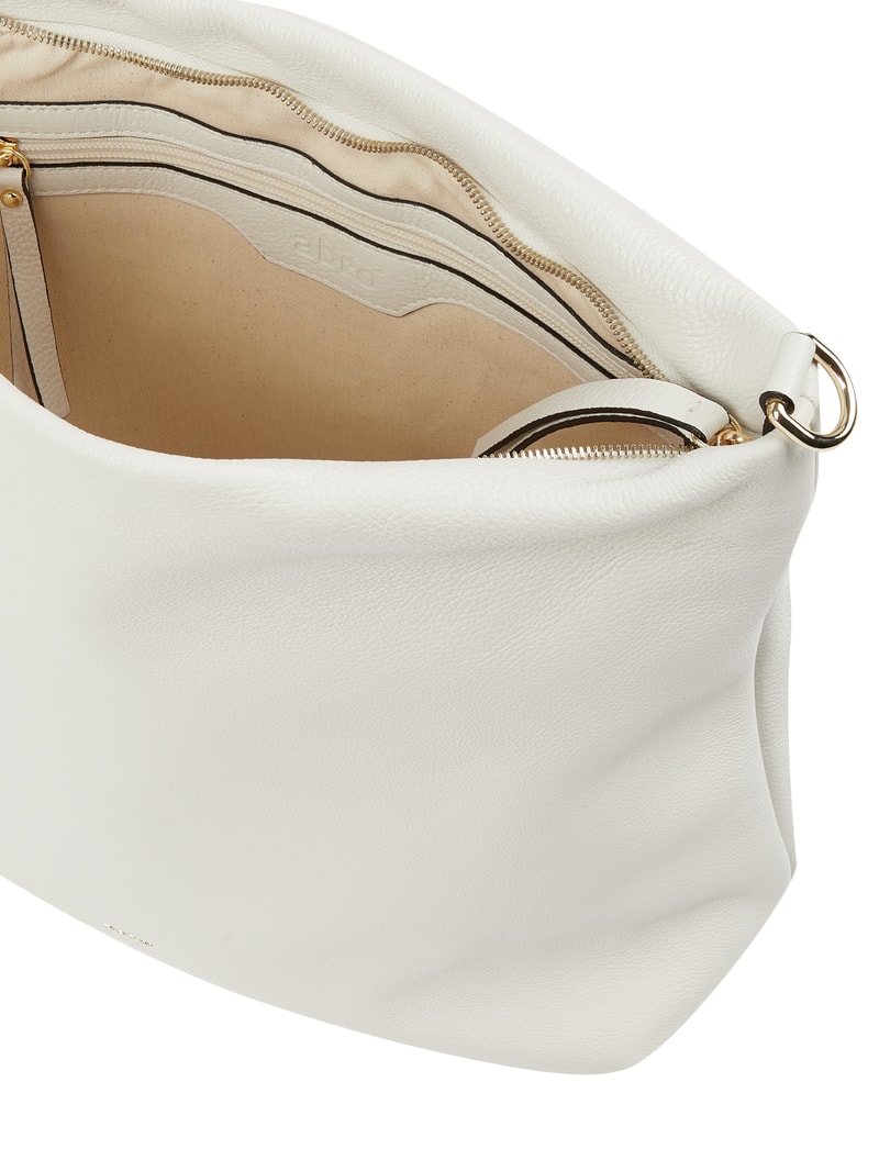 Shopper aus Leder Modell 'Kaia' in weiß