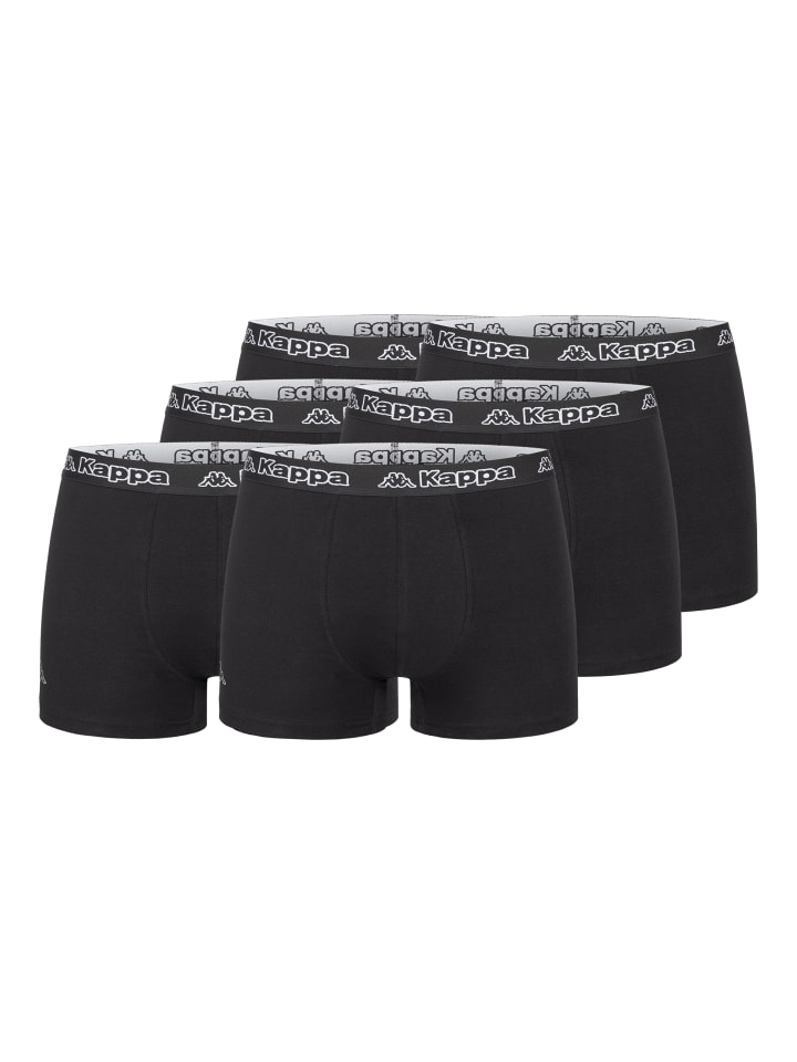 Kappa Kappa Boxershorts 6er Pack 6x Schwarz günstig kaufen