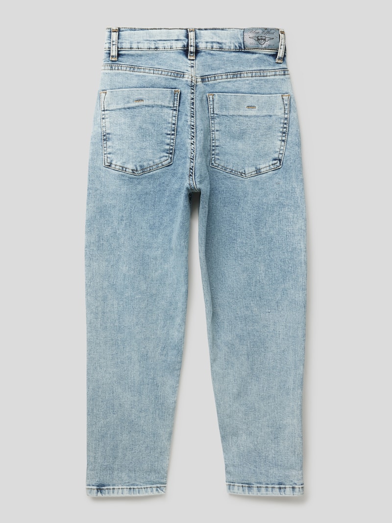 Straight Fit Jeans mit Stretch-Anteil Modell 'NORMAL' in blau