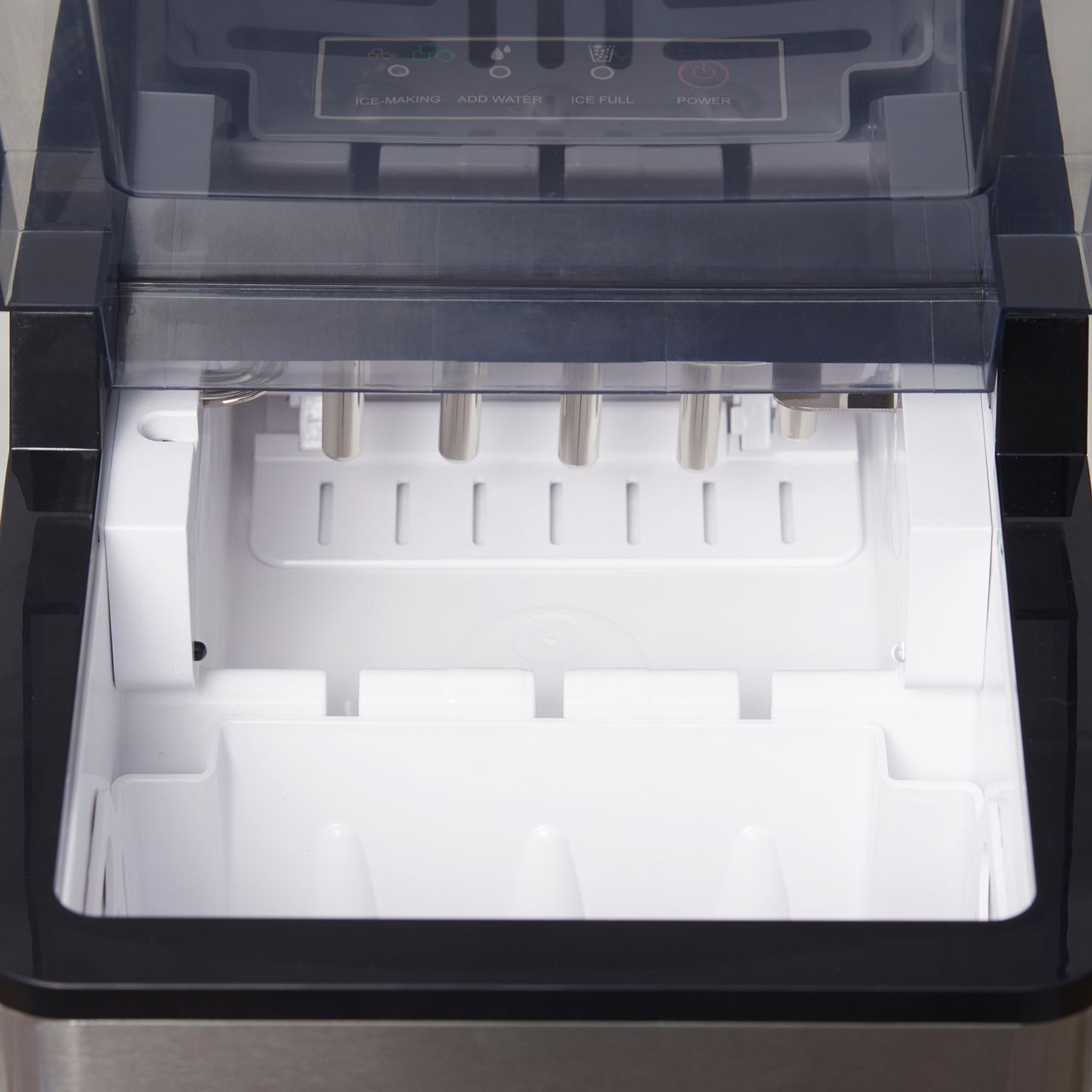 HOMCOM Eiswürfelmaschine, 15 kg/24h 1,6 L Eiswürfelbereiter Ice Maker Schwarz