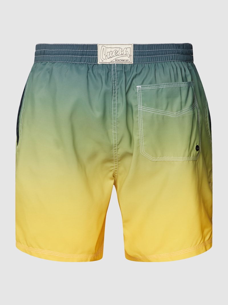 Badehose mit Allover-Muster in gelb