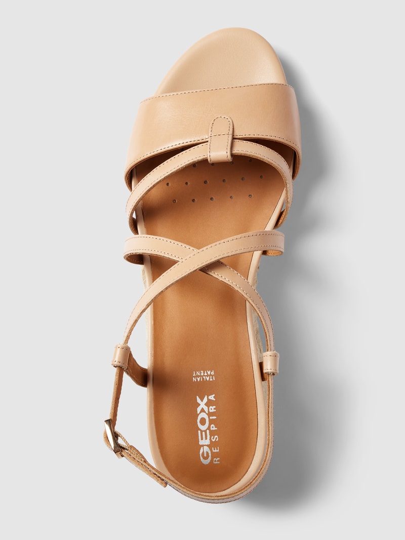 Wedges mit Dornschließe Modell 'ISCHIA CORDA' in beige