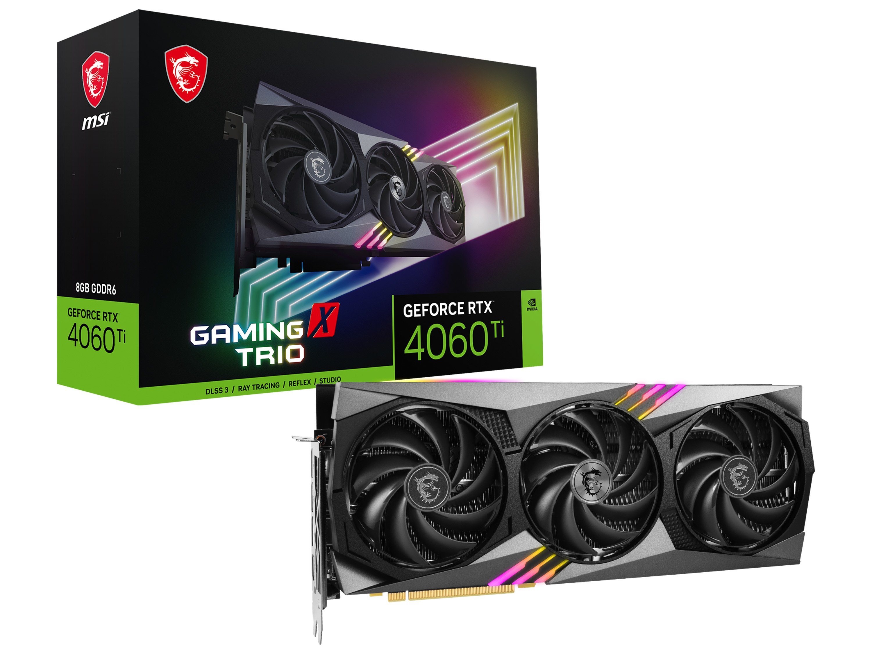 MSI RTX 4060 TI GAMING X TRIO 8G Grafikkarte (8 GB, GDDR6)