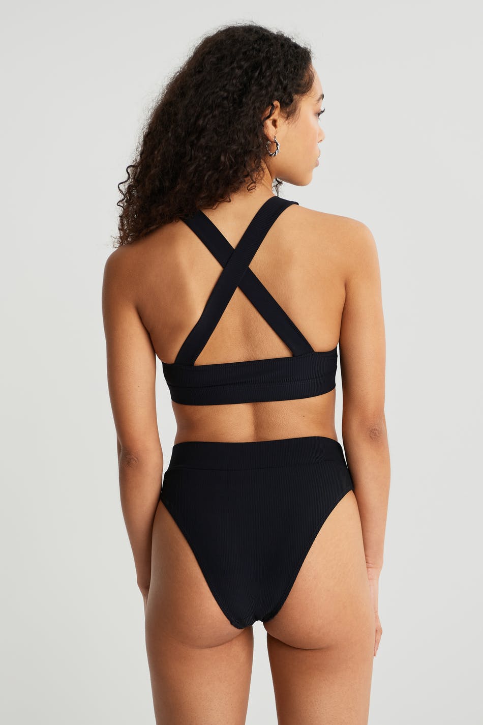 Rosie rib bikini sport top