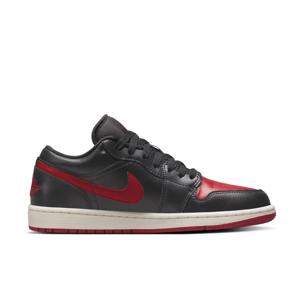 NIKE JORDAN 1 Low WMNS Bred Sail DC0774-061 / schwarz