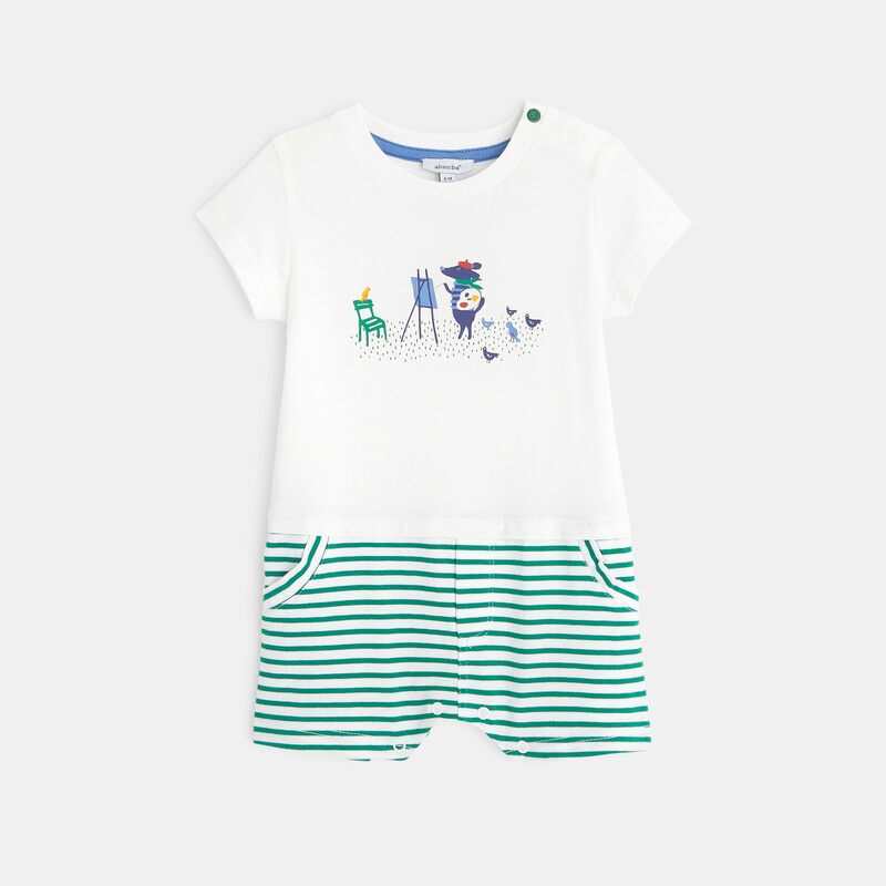 Combicourt bébé garçon rayé Absorba