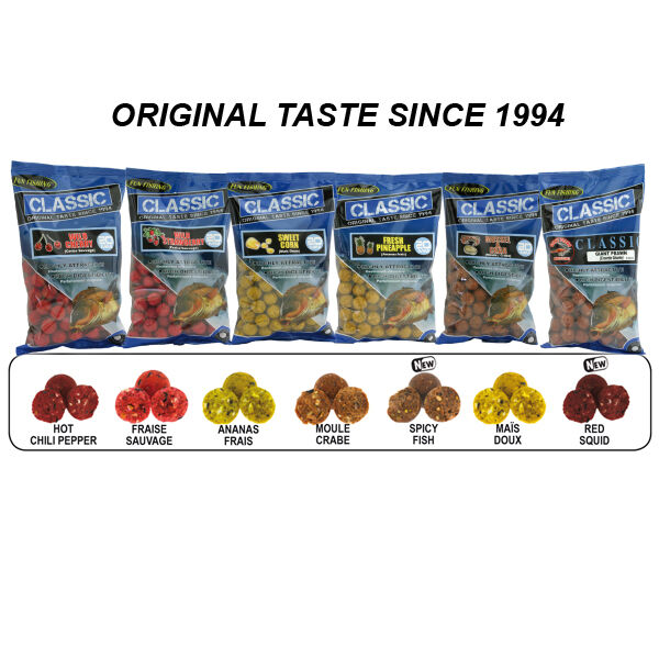Bouillettes carpe fun fishing classic spicy fish 20mm - 4kg