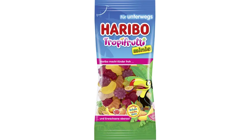 Haribo Fruchtgummi Tropifrutti minis für unterwegs 75 g