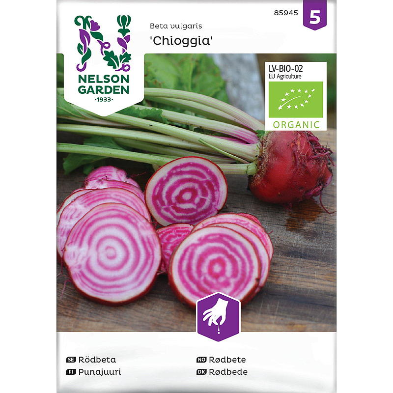 Nelson garden Frø Rødbete Chioggia, organic