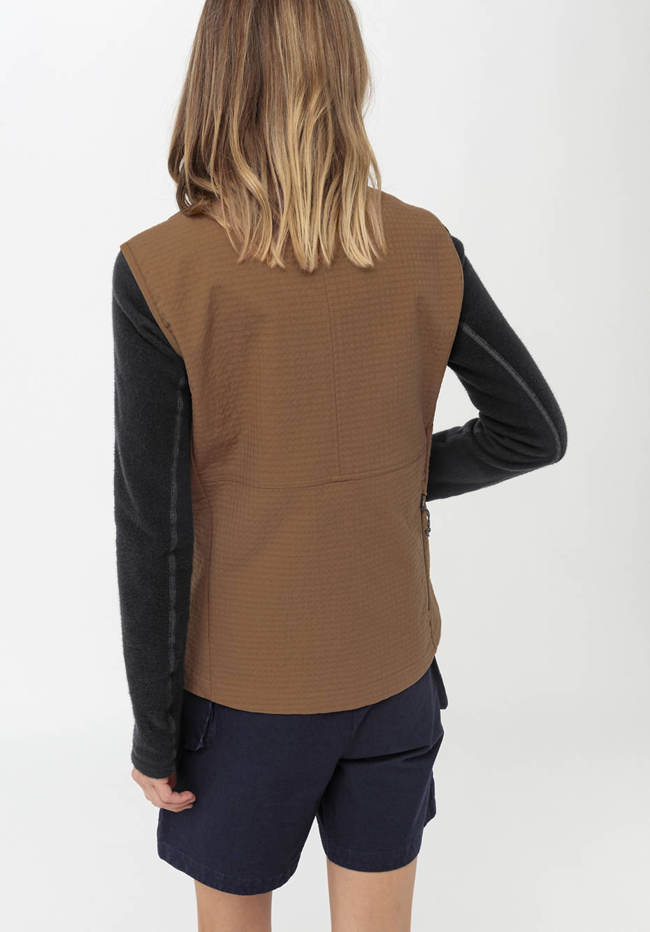 Weste Softshell Grid aus Bio-Baumwolle