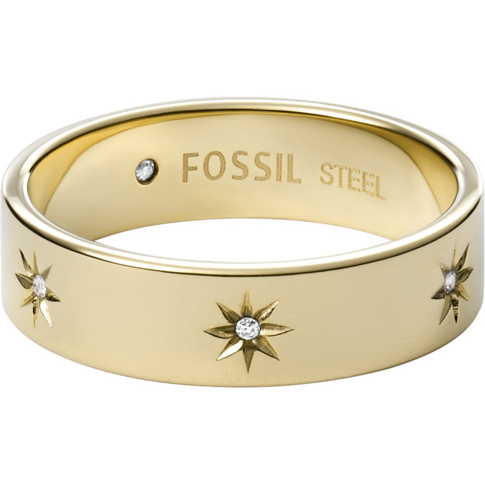 Fossil Bague pour femme Acier inoxydable or Bague