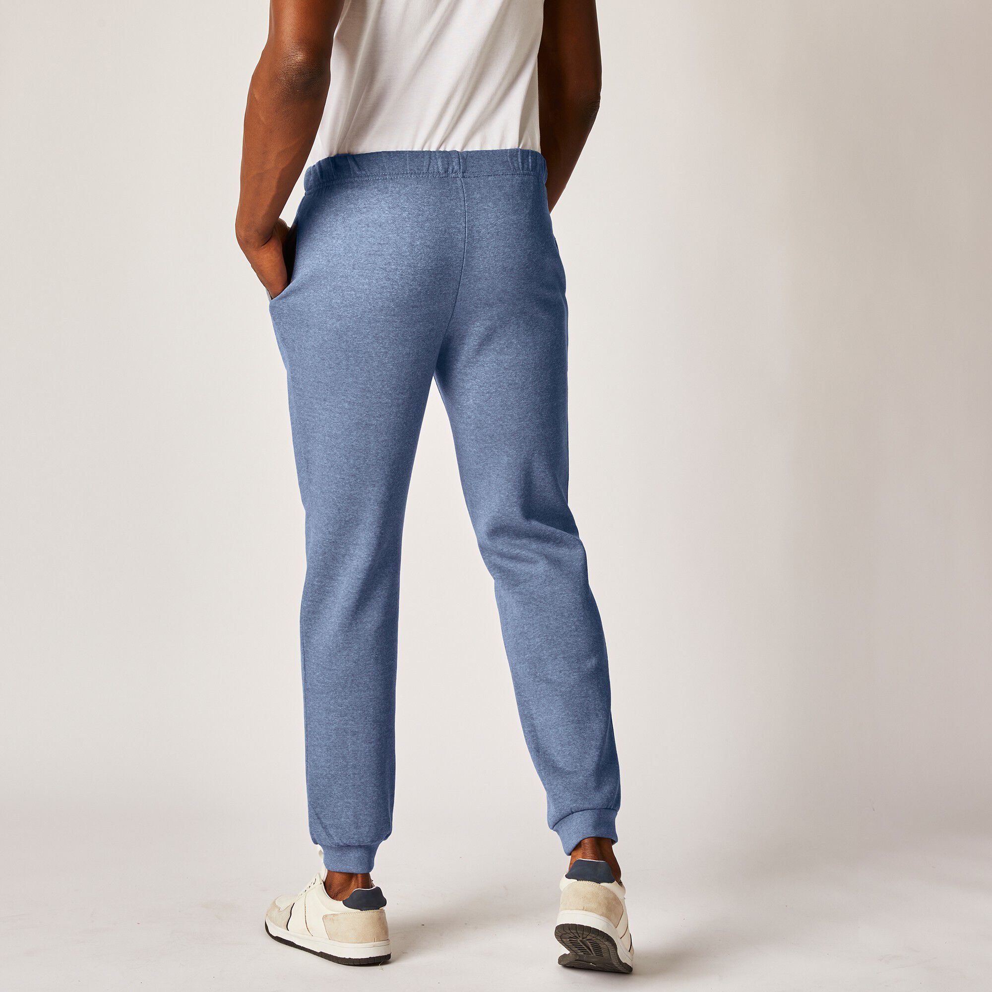 Pantalon loisirs molleton, bas resserrés