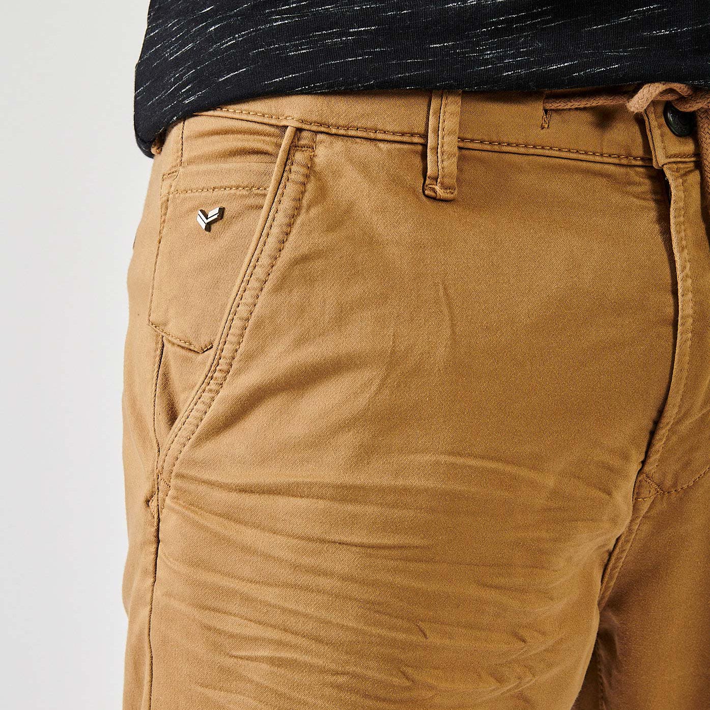 IRWIX  Jean slim relaxed beige homme