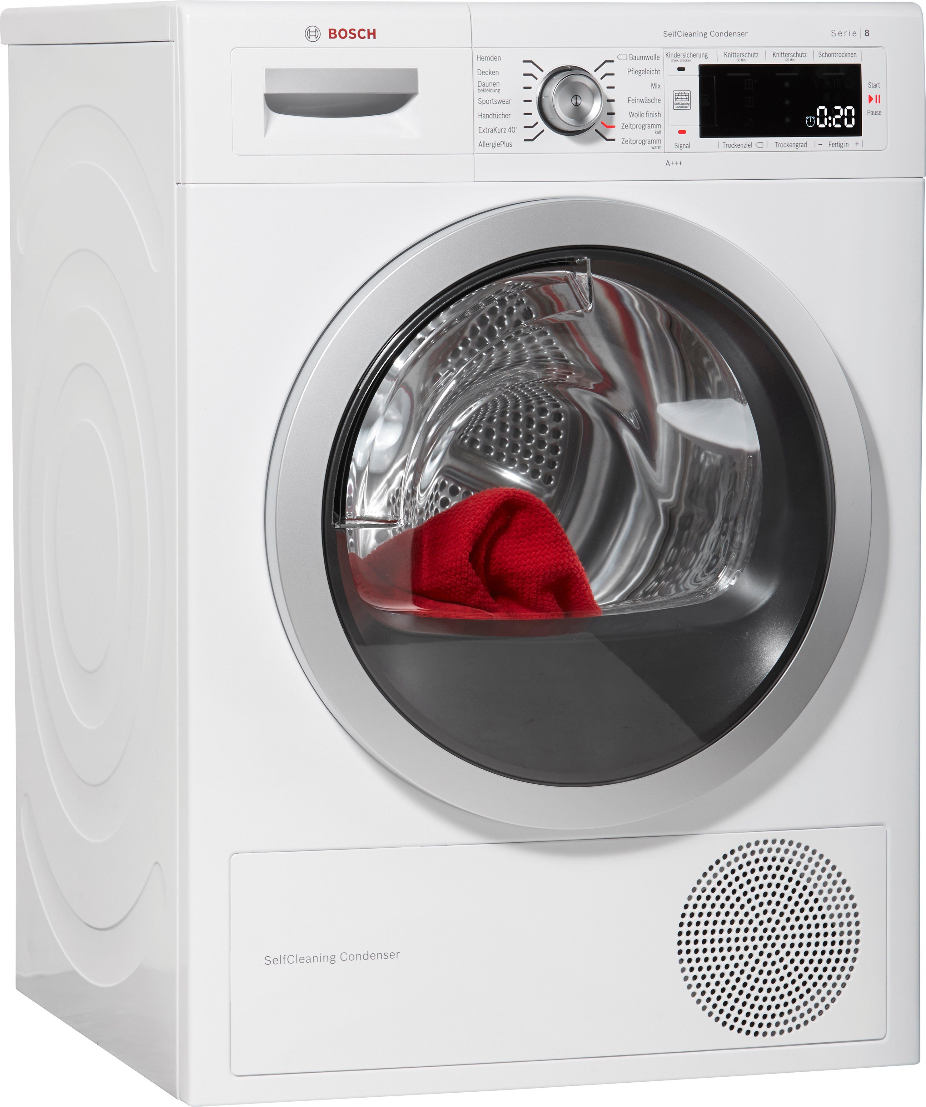 BOSCH Wärmepumpentrockner Serie 8 WTW875W0, 8 kg