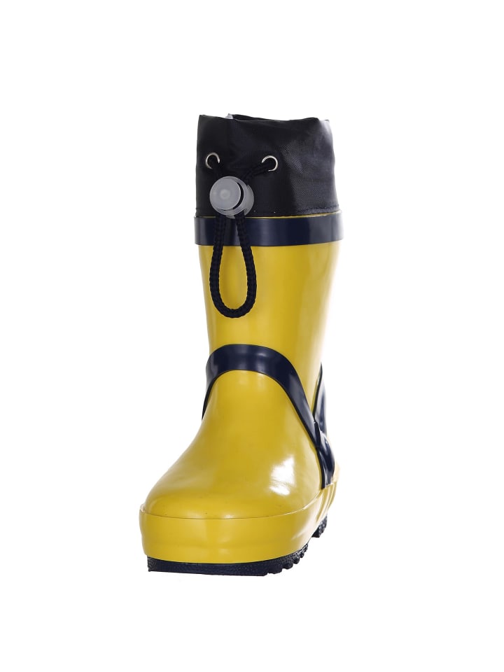 Playshoes Gummistiefel Basic gefüttert in Gelb günstig kaufen