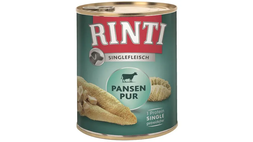 RINTI Hundenassfutter Singlefleisch Pansen Pur 800 g