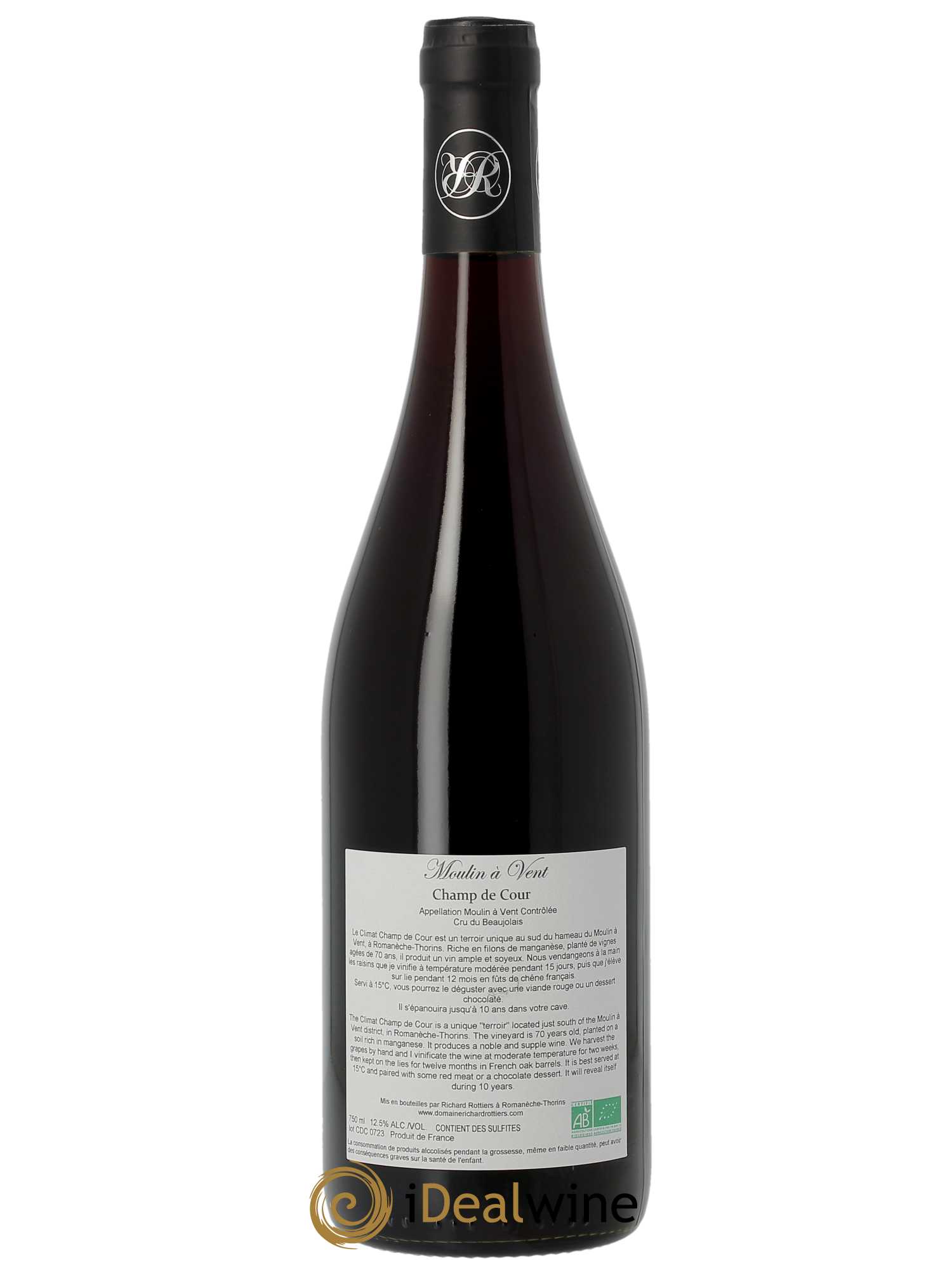 Moulin à Vent Champ de Cour Richard Rottiers (Domaine)  2022 - Lot de 1 Bouteille