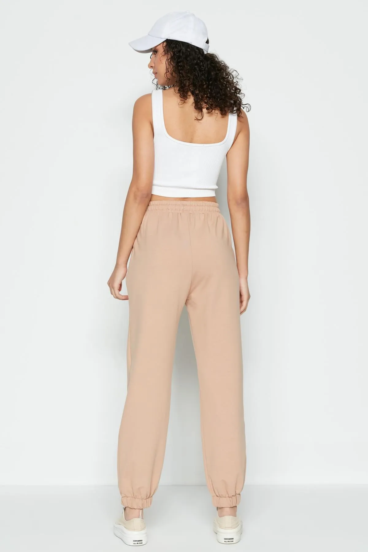 C&City  Jogger Elastic Sports Jogginghose 737 Milchbraun