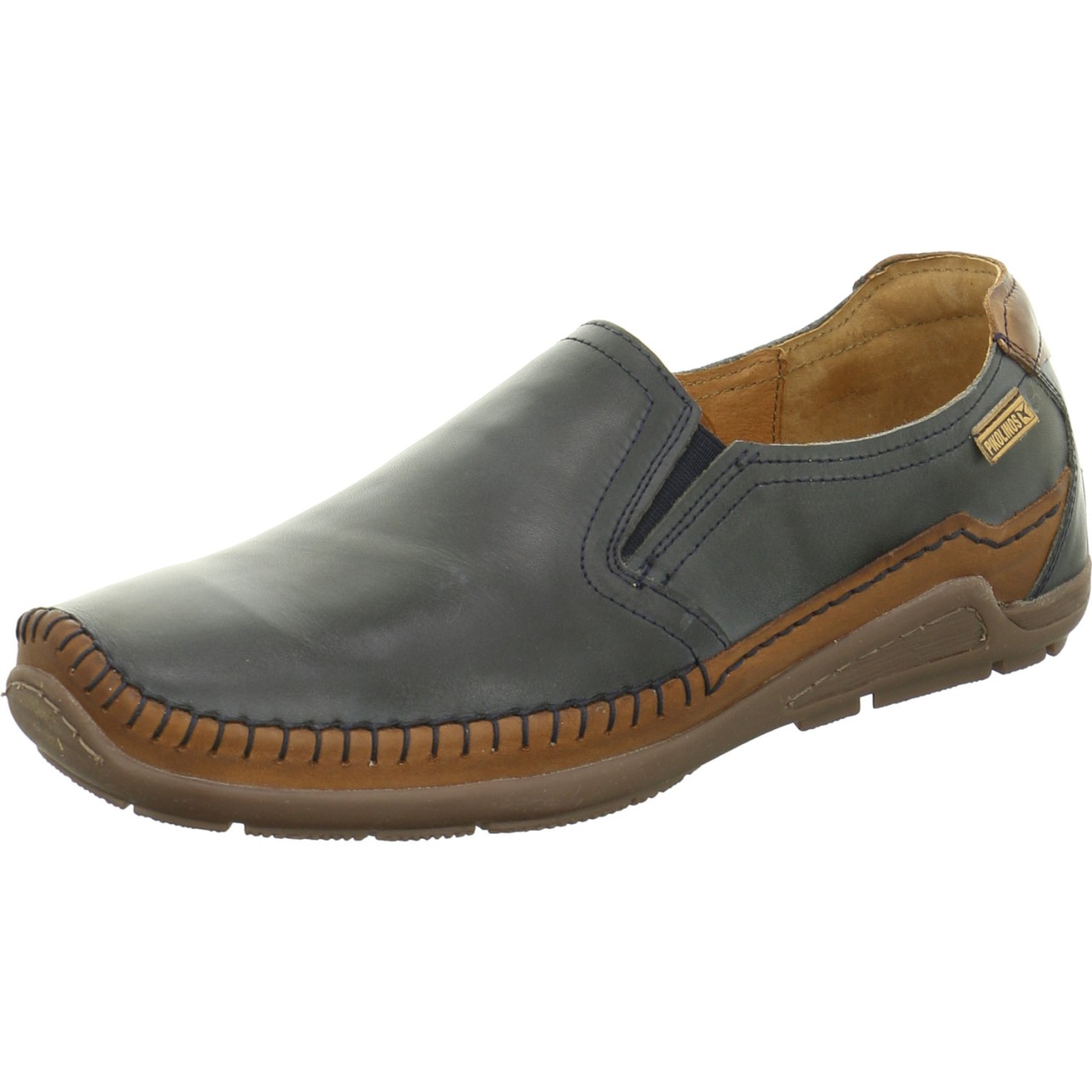 PIKOLINOS Komfort Slipper blau navyblue/cuero