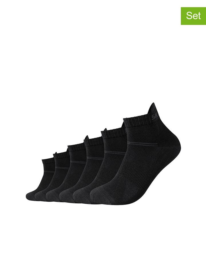 Skechers 6er-Set: Socken in Schwarz günstig kaufen