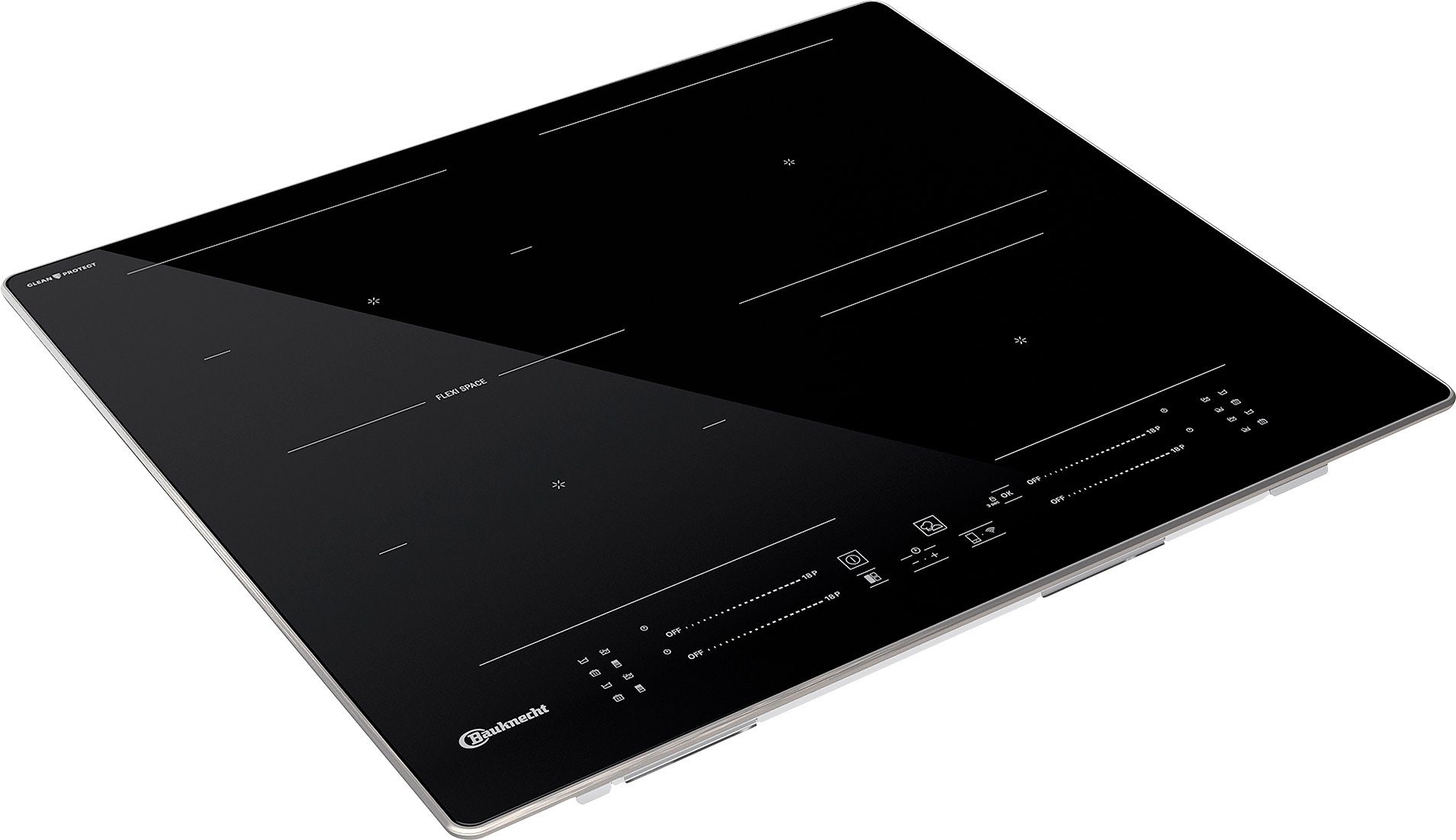 BAUKNECHT Induktions-Kochfeld BS 5860F CPAL, CleanProtect – mühelose Reinigung nur mit Wasser