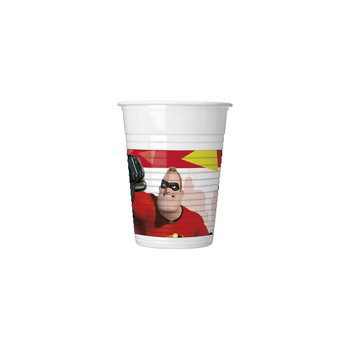 Partybecher/Trinkbecher   Die Unglaublichen, 200 ml, Kunststoff, 8 Stück
