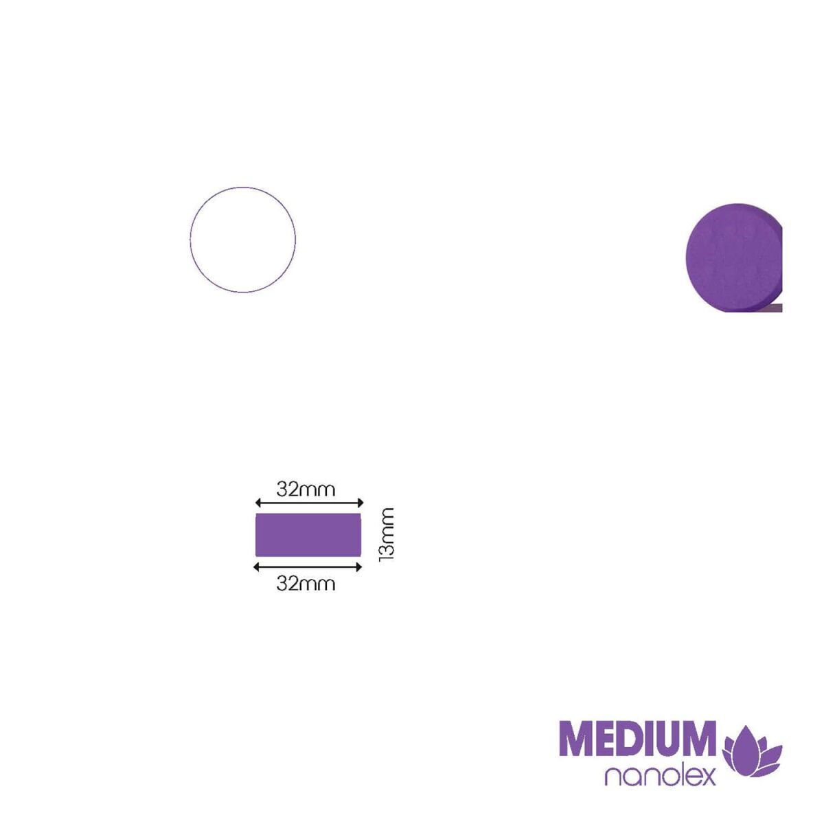 Nanolex Polierpad Medium 30mm dünn mittel 5Stk.