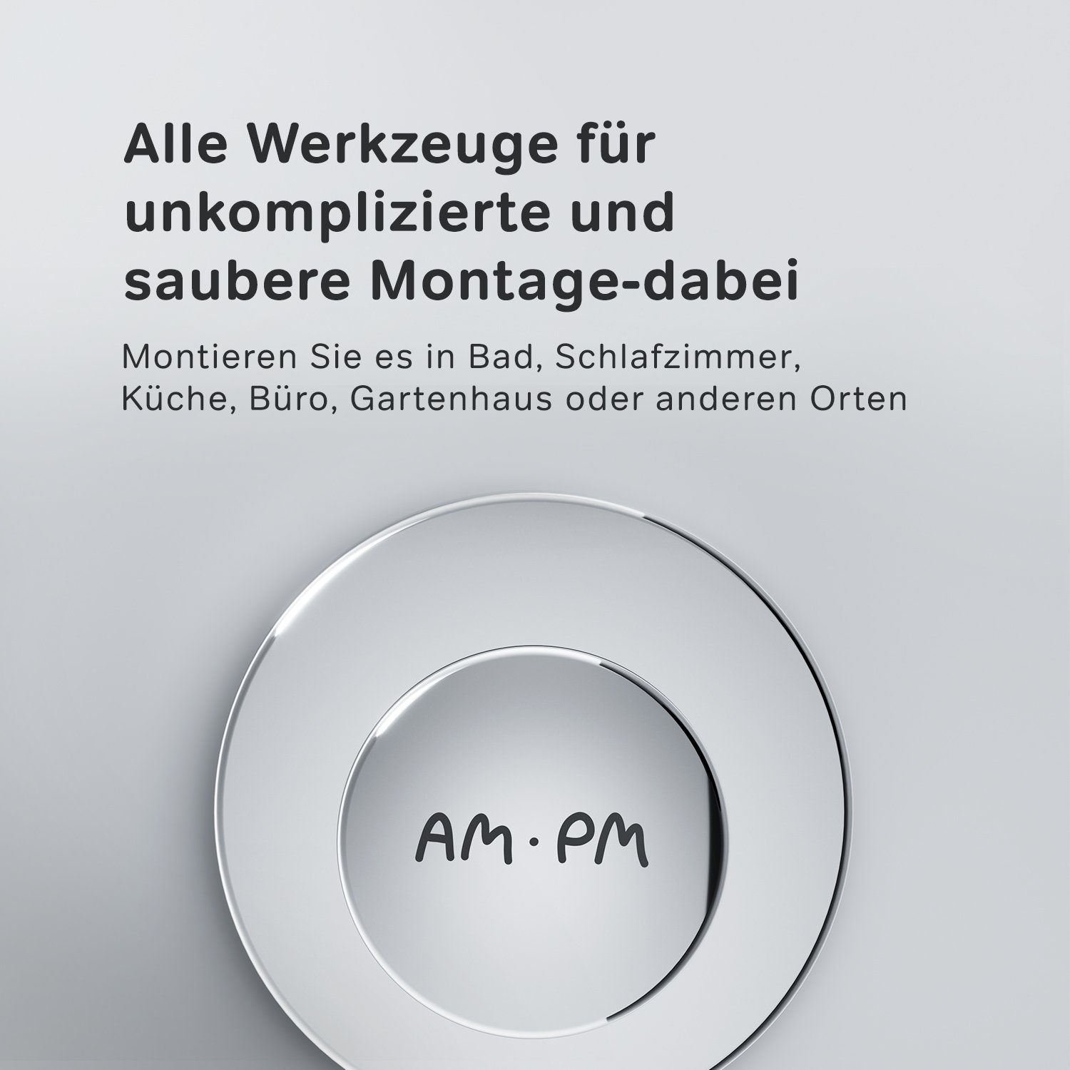 AM.PM Wandhaken Inspire 2.0, Badezimmer, Dusche, Küche, besteht aus hochwertigem Stahl, der Rost und Korrosion widersteht