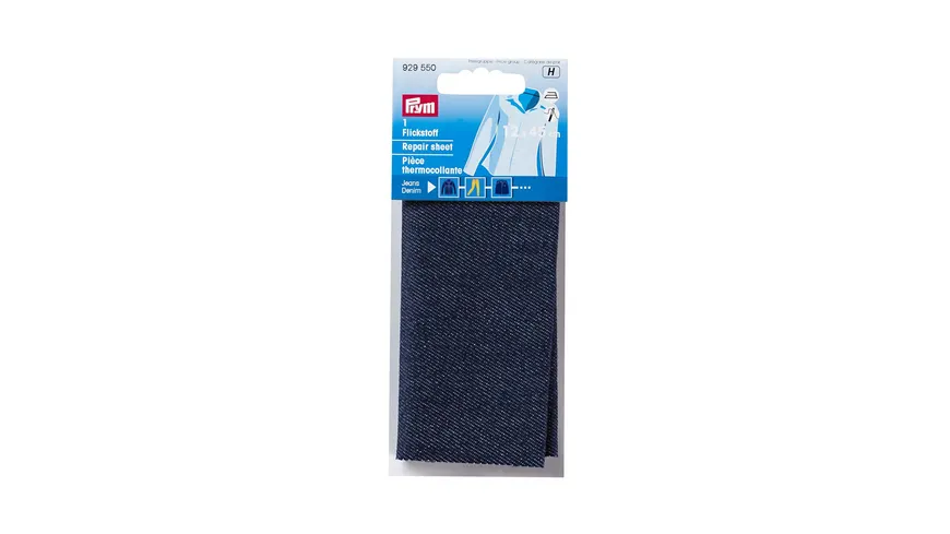 Prym Flickstoff Jeans (bügeln) 12 x 45 cm dunkelblau 0.03 m²