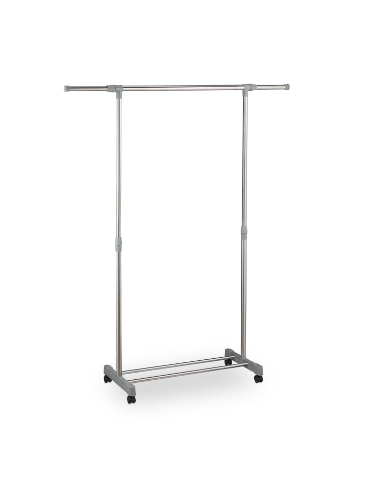 relaxdays Kleiderständer Verstellbar in Silber - (H)95-165 cm günstig kaufen onesize