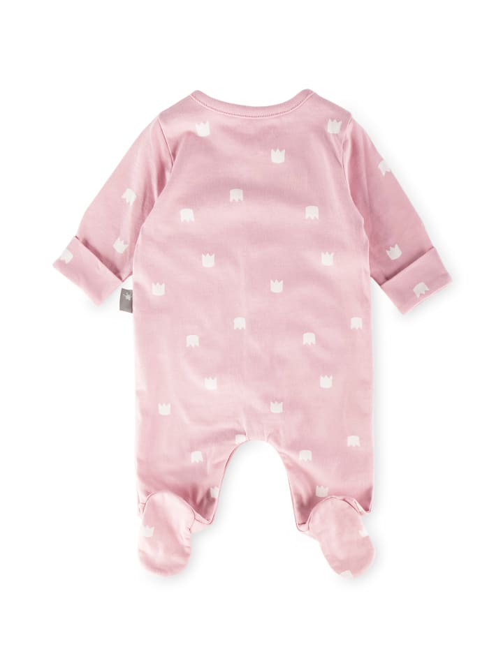 Sigikid Overall mit Füßchen und Klappbündchen an den Ärmeln Classic Baby in rosa günstig kaufen