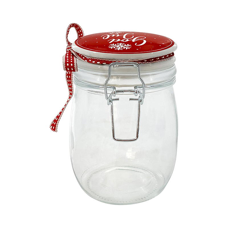 Cuisine Krukke 0,7 l m/keramikklokk