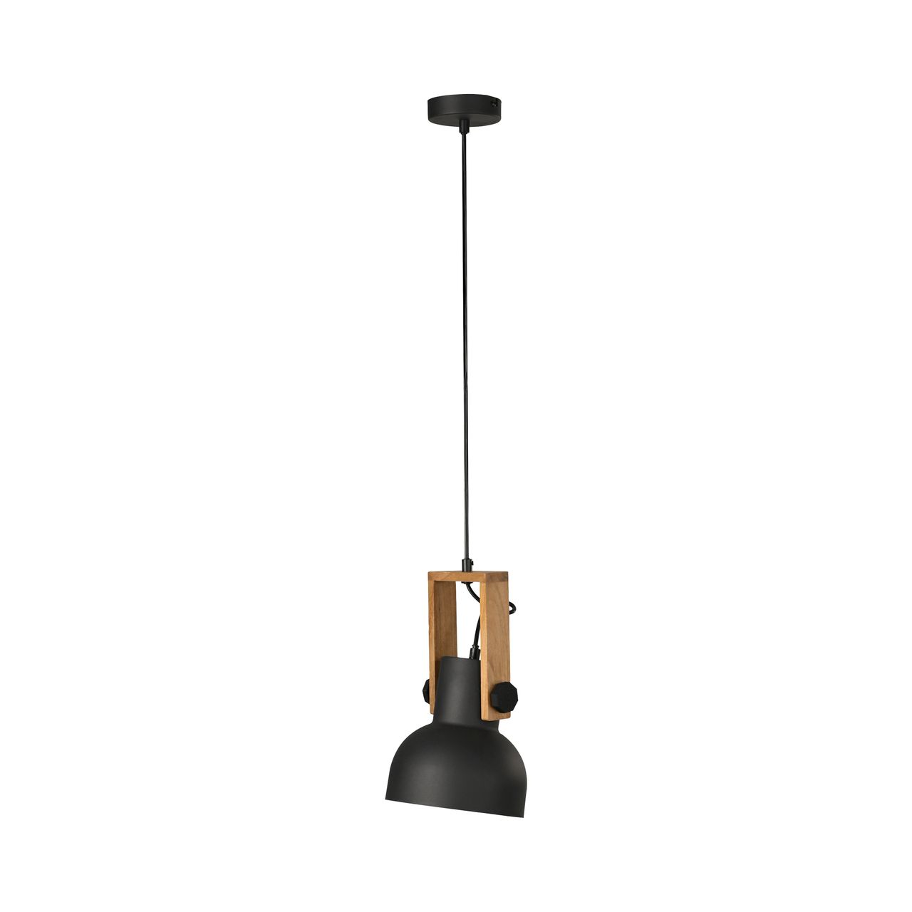 JUST LIGHT Pendelleuchte CUP 2.0, 1xE27 max. 60Watt exkl., höhenverstellbar, IP20, Schwarz